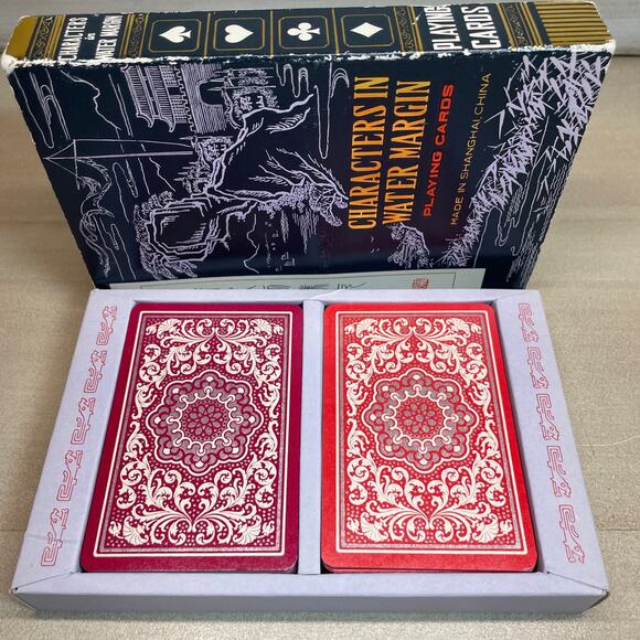 1060's Shanghai Playing Cards Chinese Characters in Water Margin Two Deck Set - Picture 6 of 16
